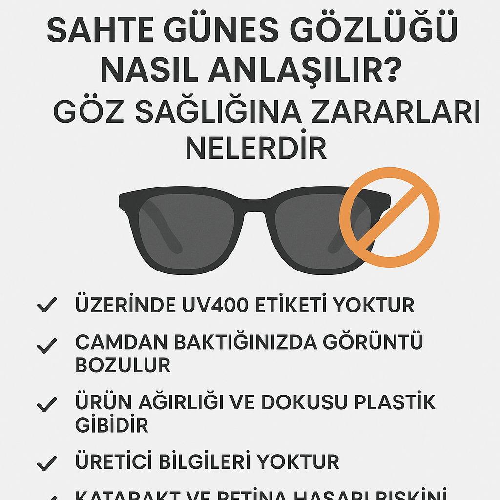 SAHTE GÜNEŞ GÖZLÜĞÜ NASIL ANLAŞILIR?