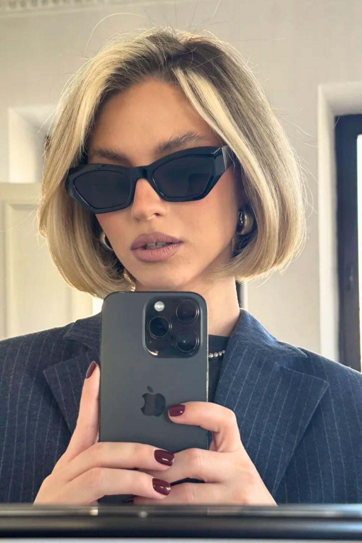 Paris Siyah Cat Eye Kadın Güneş Gözlüğü – Uv400 Koruma