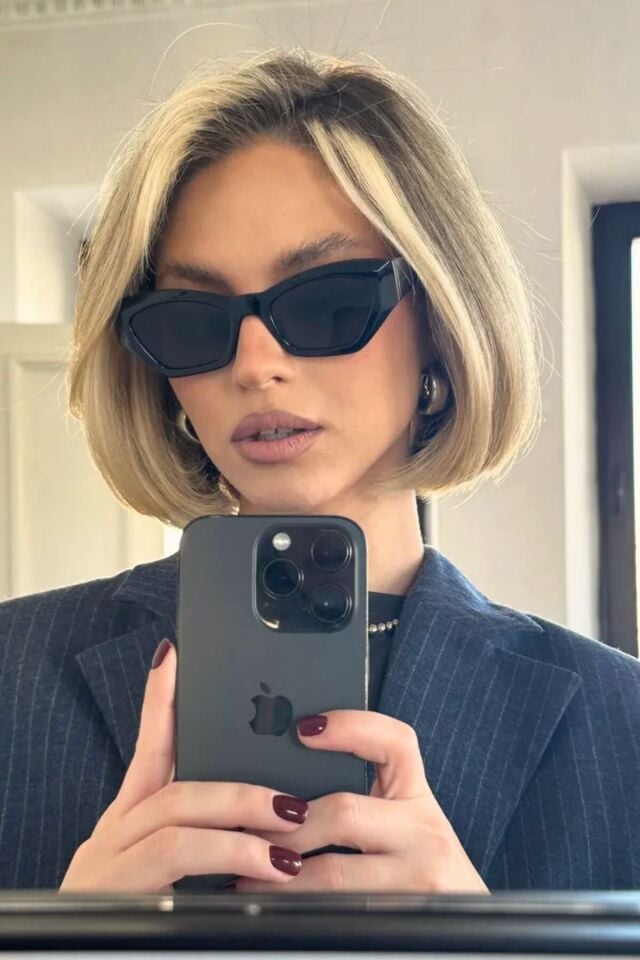Paris Siyah Cat Eye Kadın Güneş Gözlüğü – Uv400 Koruma