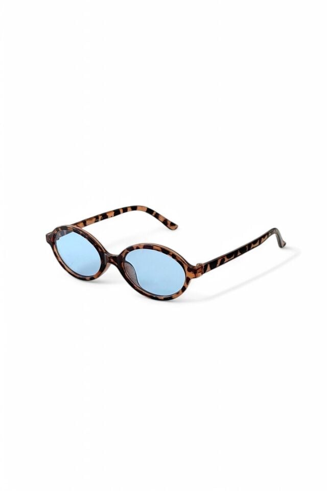 TR MİUX VERS2 LEOPAR MAVİ OVAL GÜNEŞ GÖZLÜĞÜ  KADIN MODERN YENİ SEZON REN EYEWEAR