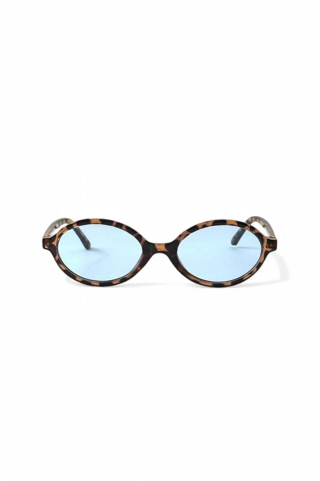TR MİUX VERS2 LEOPAR MAVİ OVAL GÜNEŞ GÖZLÜĞÜ  KADIN MODERN YENİ SEZON REN EYEWEAR