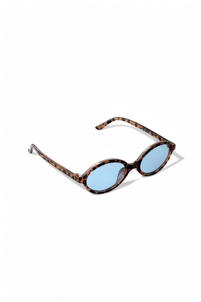 TR MİUX VERS2 LEOPAR MAVİ OVAL GÜNEŞ GÖZLÜĞÜ  KADIN MODERN YENİ SEZON REN EYEWEAR