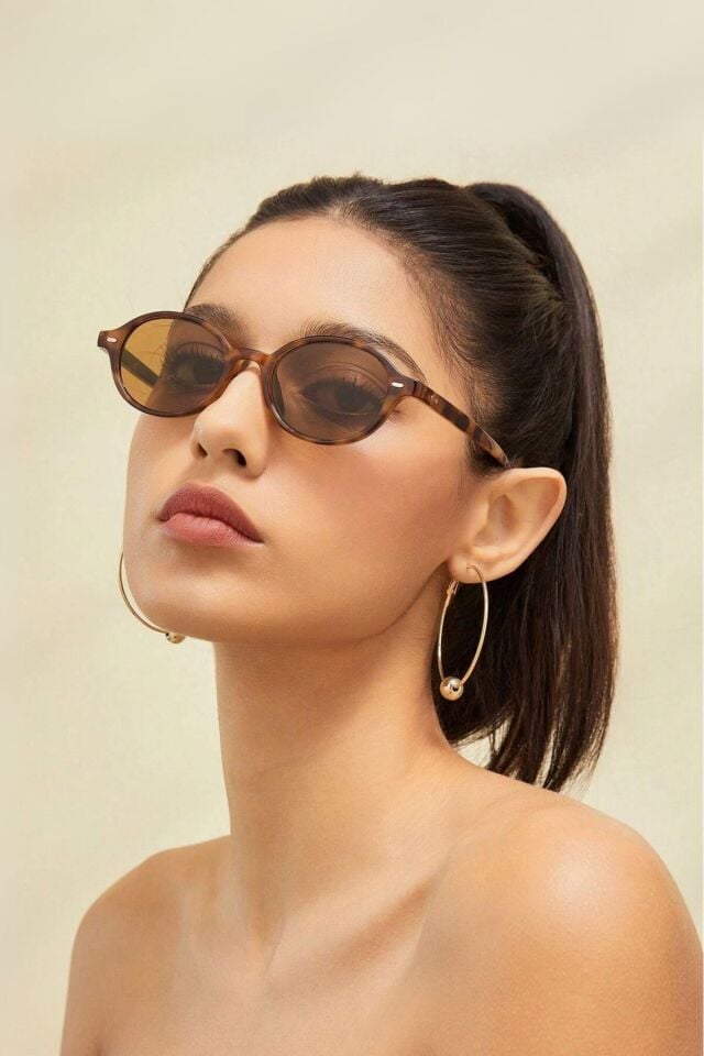 LOTUS OVAL KAHVERENGİ 2025   Yeni Sezon Popüler Kadin Gözlük / Ren Eyewear
