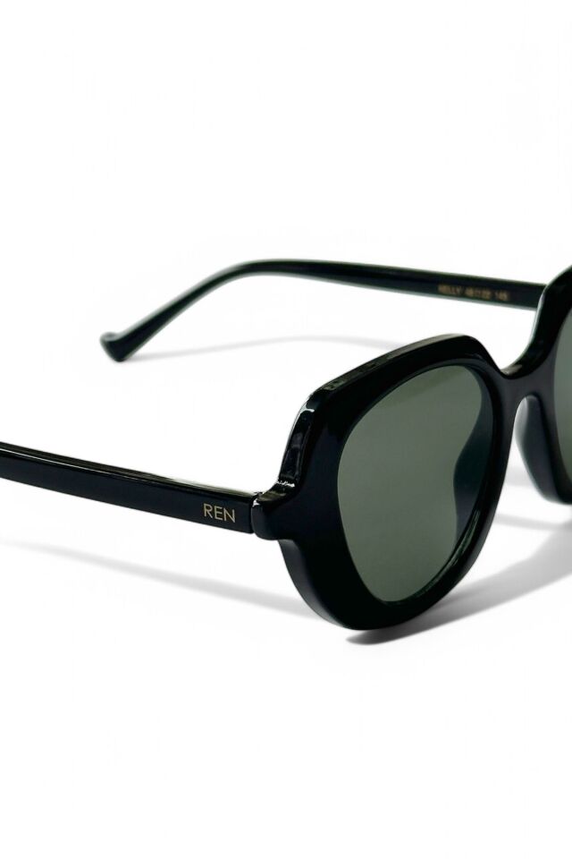 KELLY OVAL  SİYAH GÜNEŞ GÖZLÜĞÜ  2025 KADIN MODERN YENİ SEZON REN EYEWEAR