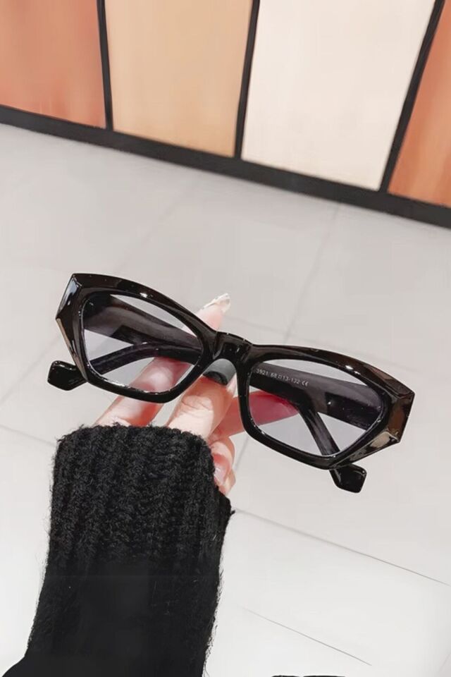 Viyola siyah cat eye model  Popüler Şeffaf Ekran Gözlüğü