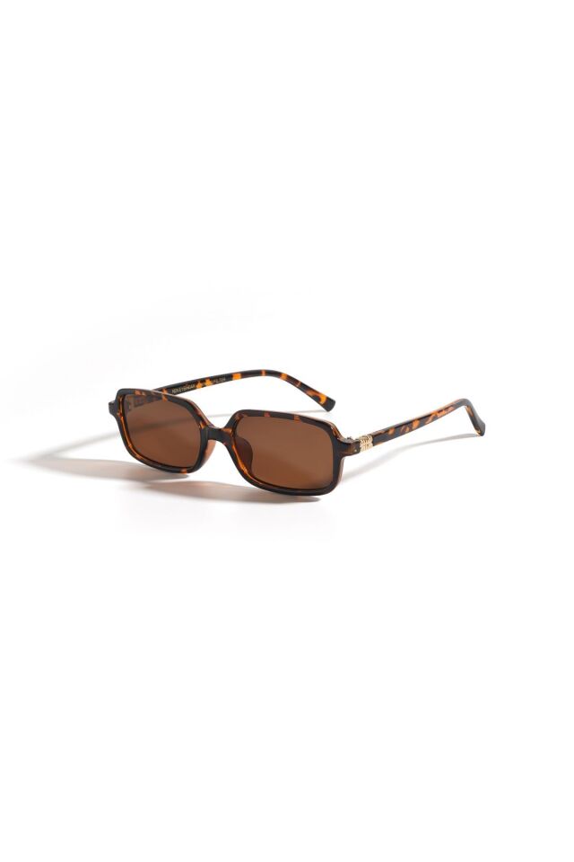 MİUX KAHVERENGİ DİKDÖRTGEN GÜNEŞ GÖZLÜĞÜ  KADIN MODERN YENİ SEZON REN EYEWEAR