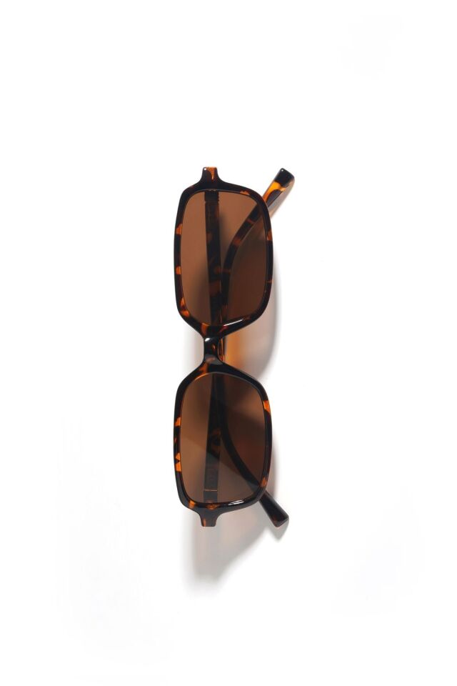 MİUX KAHVERENGİ DİKDÖRTGEN GÜNEŞ GÖZLÜĞÜ  KADIN MODERN YENİ SEZON REN EYEWEAR