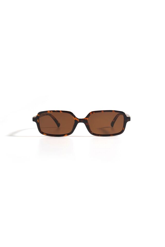 MİUX KAHVERENGİ DİKDÖRTGEN GÜNEŞ GÖZLÜĞÜ  KADIN MODERN YENİ SEZON REN EYEWEAR