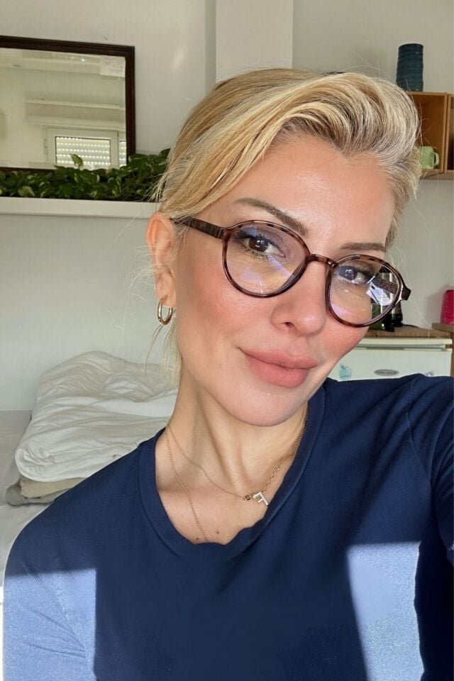 MİXO LEOPAR OVAL ÇERÇEVE Popüler Mavi Işık Korumalı Blue Block Şeffaf Ekran gözlüğü