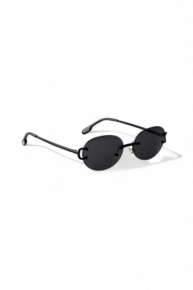 CARTER METAL LAZER KESİM  FULL SİYAH GÜNEŞ GÖZLÜĞÜ KADIN MODERN YENİ SEZON REN EYEWEAR