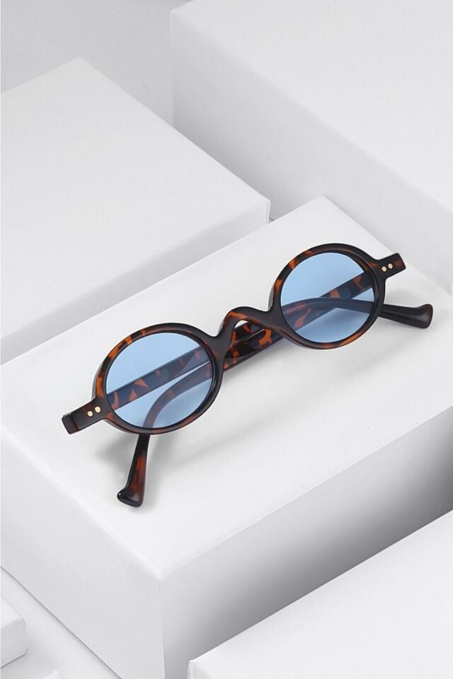 MİNO GÜNEŞ GÖZLÜĞÜ KÜÇÜK BOY OVAL MAVİ CAM MODERN YENİ SEZON REN EYEWEAR