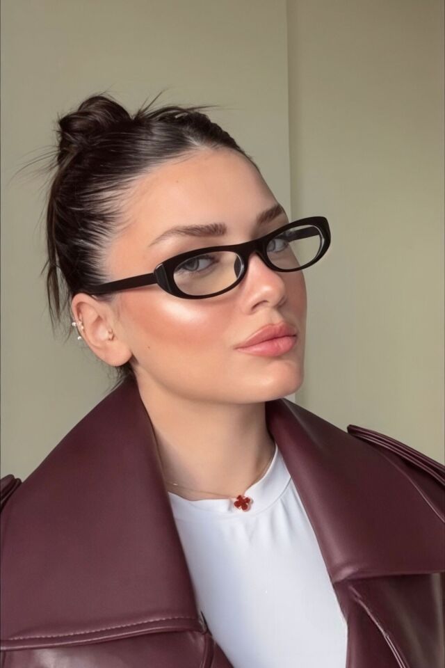 Loren Slim Tasarım Ince Siyah  Popüler Mavi ışık Korumalı Ekran Gözlüğü