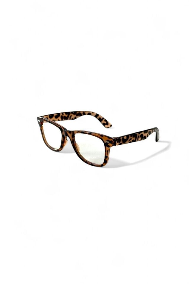 Unisex Çapraz Kesim Wayf Leopar Klasik Mavi Işık Korumalı Ekran Gözlüğü BLUE BLOCK