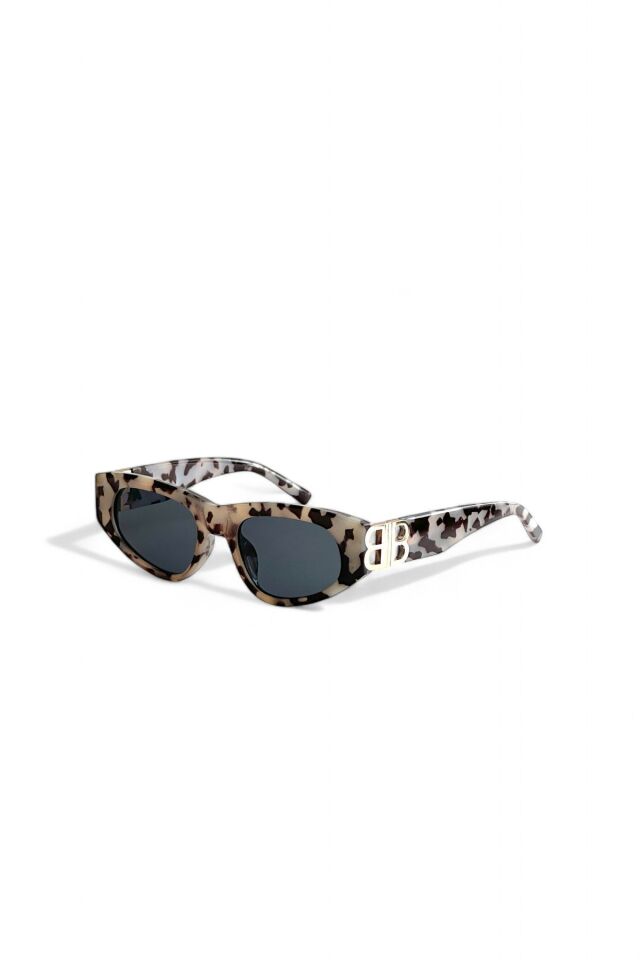 COOL BB SİYAH BEYAZ CAT AKSESUARLI SİYAH CAM KADIN GÜNEŞ GÖZLÜĞÜ / REN EYEWEAR