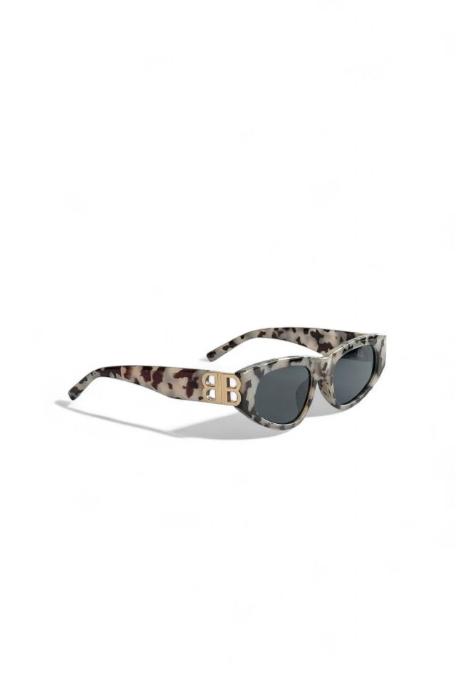 COOL BB SİYAH BEYAZ CAT AKSESUARLI SİYAH CAM KADIN GÜNEŞ GÖZLÜĞÜ / REN EYEWEAR