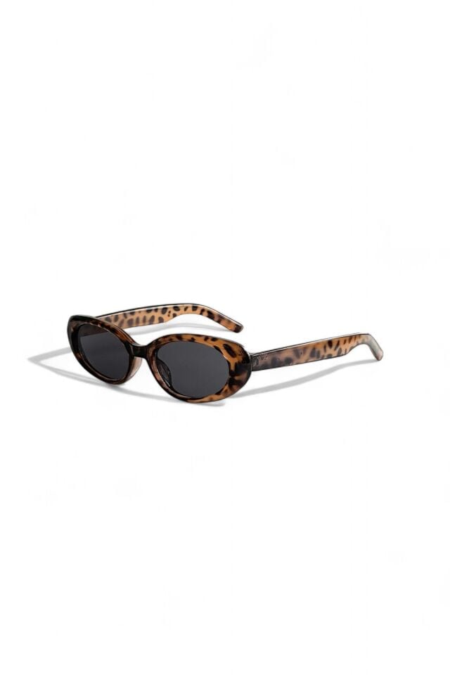 Cat Eye Leopar Vintage Model Oval Güneş Gözlüğü Retro / Ren Eyewear