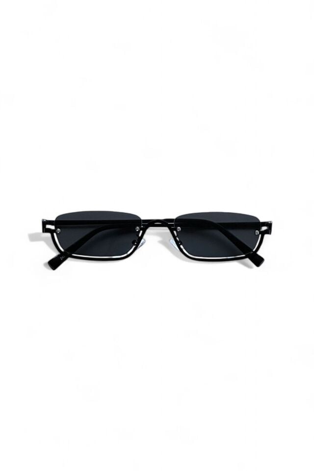 GULİTE GÜNEŞ GÖZLÜĞÜ METAL YARIM ÇERÇEVE FULL SİYAH   2024 KADIN MODERN YENİ SEZON REN EYEWEAR