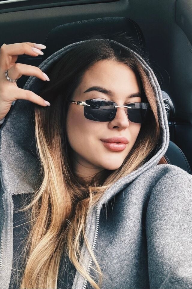 TİTAN UNİSEX TASARIM LAZER KESİM METAL AKSESUARLI GÜNEŞ GÖZLÜĞÜ