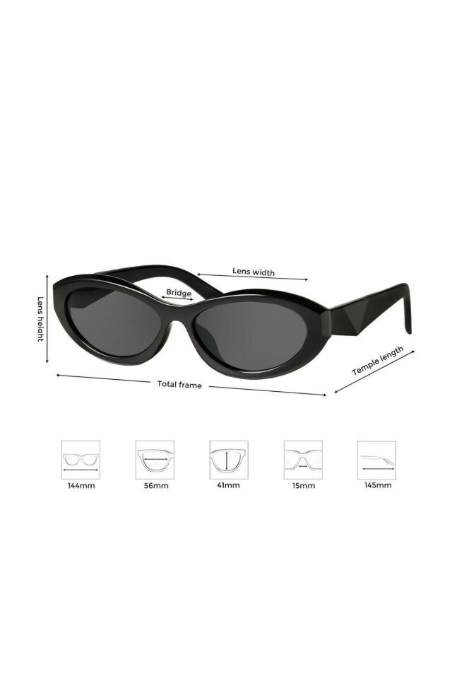 PRCAT EYE SİYAH POPÜLER GÜNEŞ GÖZLÜĞÜ uv400 / REN EYEWEAR