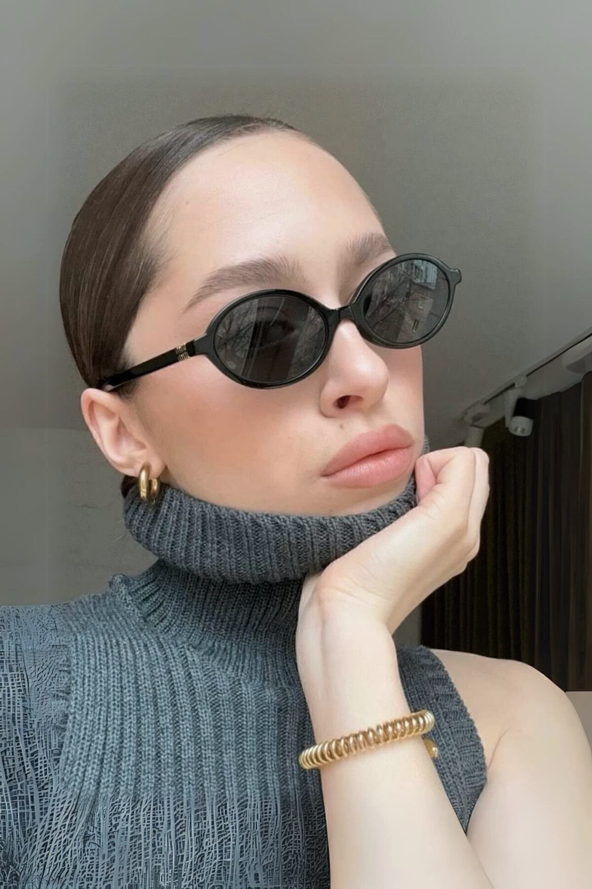 MİUX  GÜNEŞ GÖZLÜĞÜ OVAL 2024 YENİ SEZON POPÜLER uv400 / REN EYEWEAR