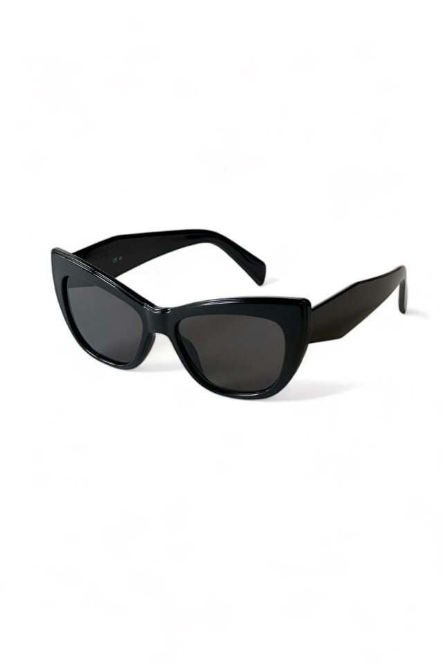 RUTH 2024 CAT EYE TASARIM SİYAH KADIN GÜNEŞ GÖZLÜĞÜ / REN EYEWEAR