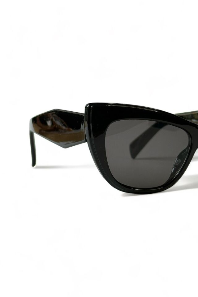 RUTH 2024 CAT EYE TASARIM SİYAH KADIN GÜNEŞ GÖZLÜĞÜ / REN EYEWEAR