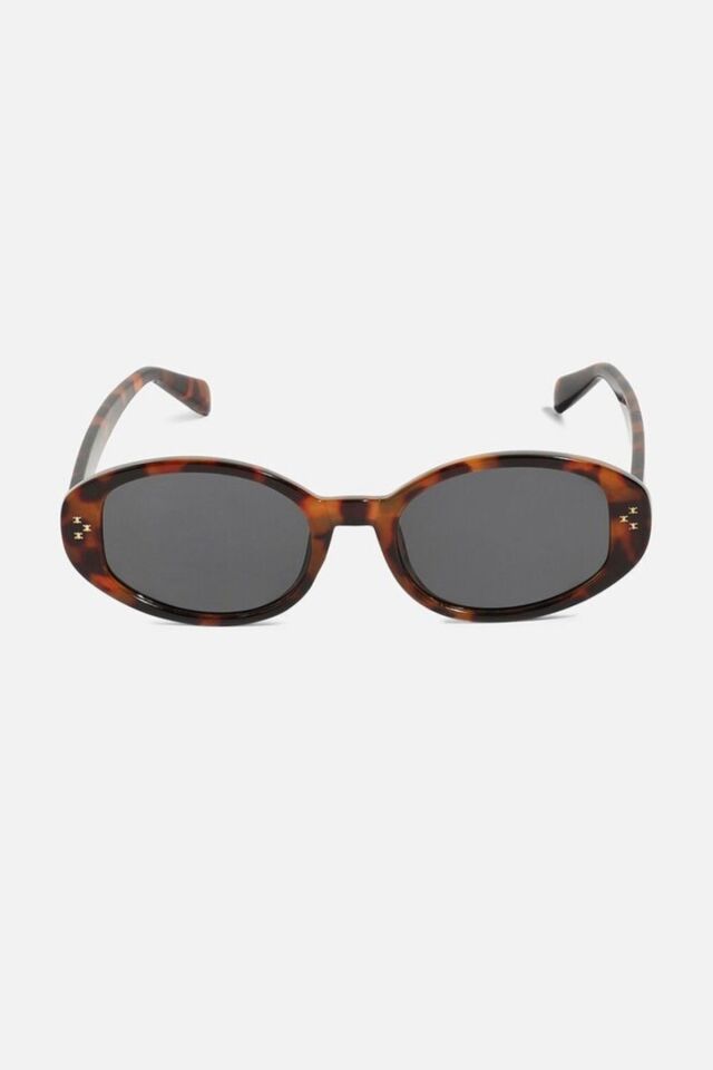 CELİX MODERN OVAL TASARIM LEOPAR RENK  KADIN GÜNEŞ GÖZLÜĞÜ