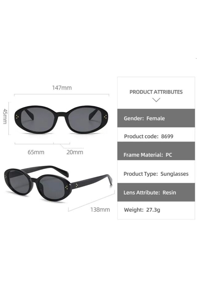 CELİX MODERN OVAL TASARIM   KADIN GÜNEŞ GÖZLÜĞÜ