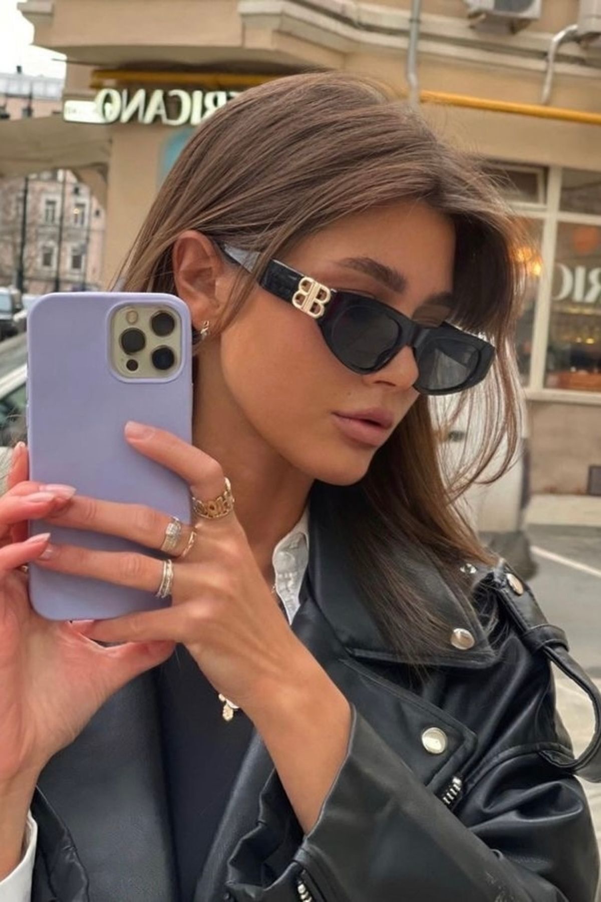 COOL BB CAT AKSESUARLI SİYAH CAM KADIN GÜNEŞ GÖZLÜĞÜ / REN EYEWEAR