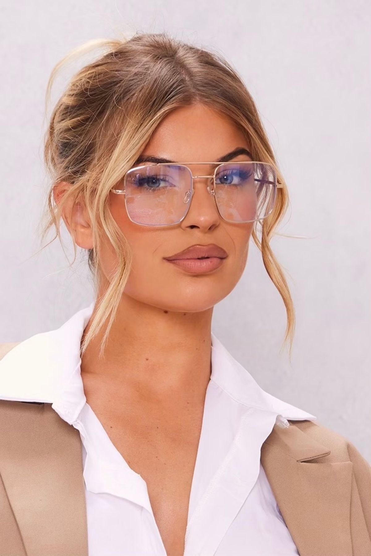 MARİBEL BÜYÜK BOY METAL MAVİ IŞIK KORUMALI GÖZLÜK BLUE BLOCK / REN EYEWEAR
