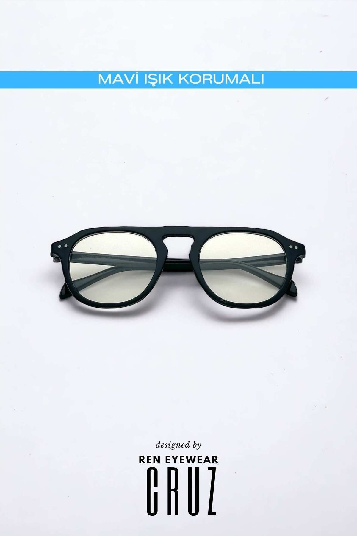 CRUZ DAMLA MODEL KLASİK MAVİ IŞIK KORUMALI GÖZLÜK BLUE BLOCK / REN EYEWEAR