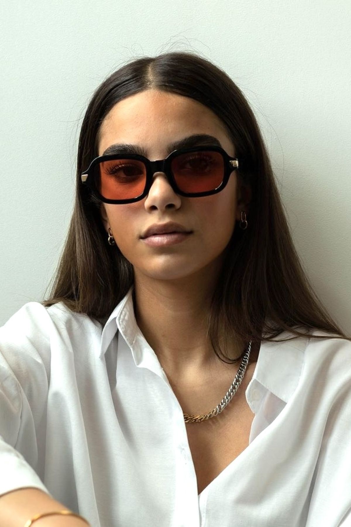 DANİLA KIRMIZI MODERN KADIN GÜNEŞ GÖZLÜĞÜ KARE YENİ SEZON POPÜLER / REN EYEWEAR