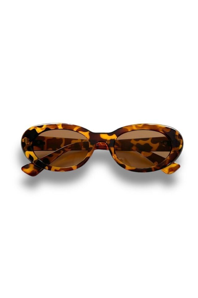 Carol Cat Eye Vintage Tasarım Leopar Desenli Güneş Gözlüğü Retro / Reneyewear