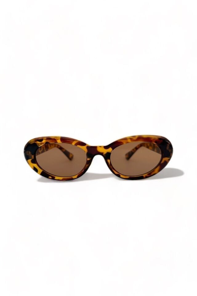 Carol Cat Eye Vintage Tasarım Leopar Desenli Güneş Gözlüğü Retro / Reneyewear