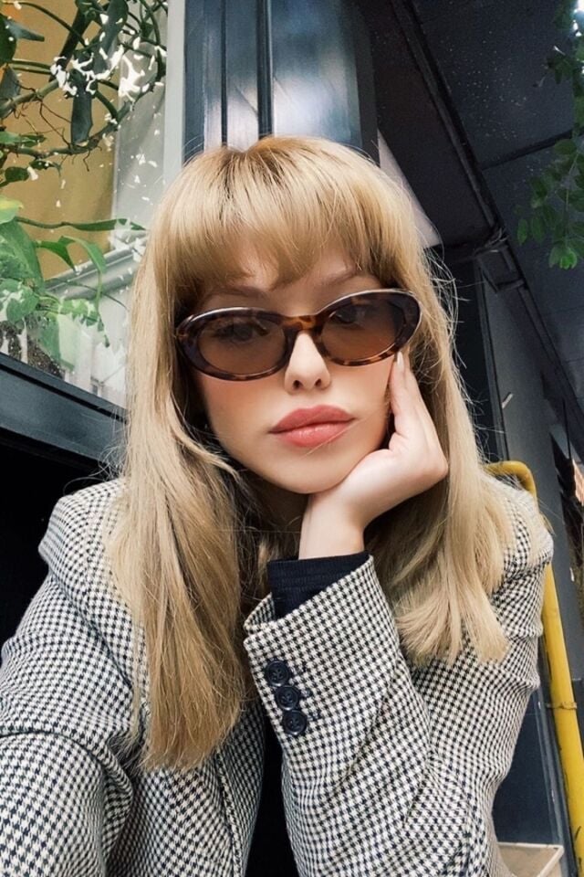 Carol Cat Eye Vintage Tasarım Leopar Desenli Güneş Gözlüğü Retro / Reneyewear