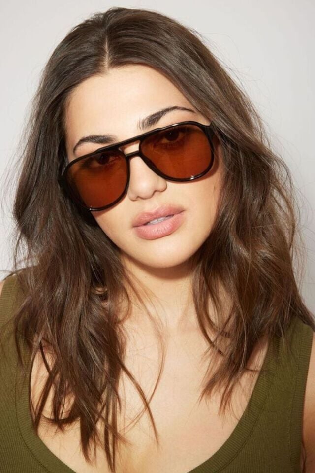 OSLO XL GÜNEŞ GÖZLÜĞÜ KAHVERENGİ CAM SİYAH ÇERÇEVE BÜYÜK BOY UNİSEX /coolandbetter