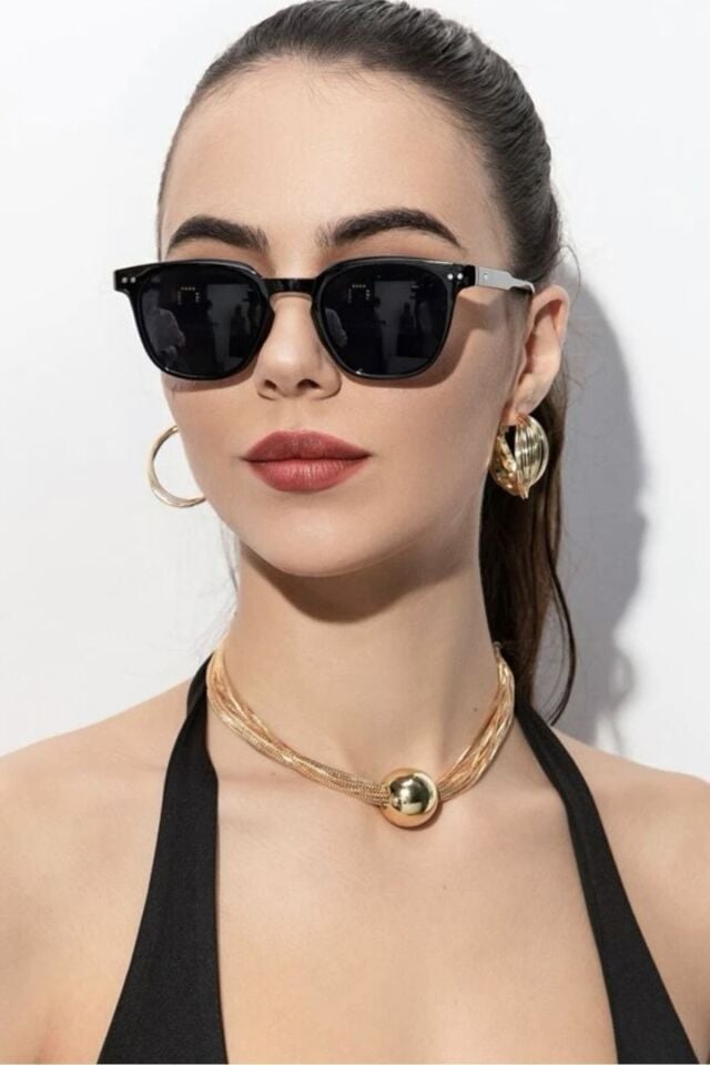 NİCO SİYAH KADIN GÜNEŞ GÖZLÜĞÜ KLASİK UNİSEX MODEL /REN EYEWEAR