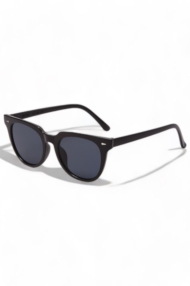 Jones Siyah Güneş Gözlüğü Hafif Dikdörtgen Klasik Metal /ren Eyewear
