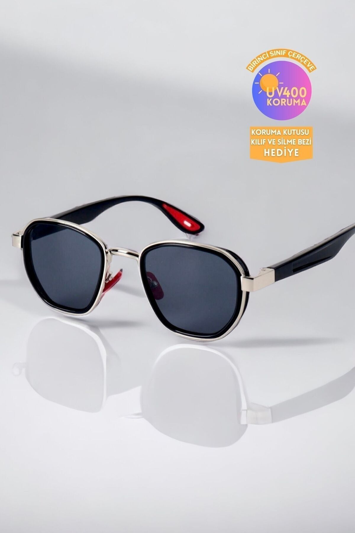 FERRA SİYAH KADIN ERKEK GÜNEŞ GÖZLÜĞÜ KLASİK METAL /REN EYEWEAR