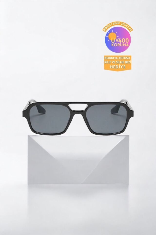MARLA GÜNEŞ GÖZLÜĞÜ SİYAH KLASİK KARE ERKEK KADIN / REN EYEWEAR