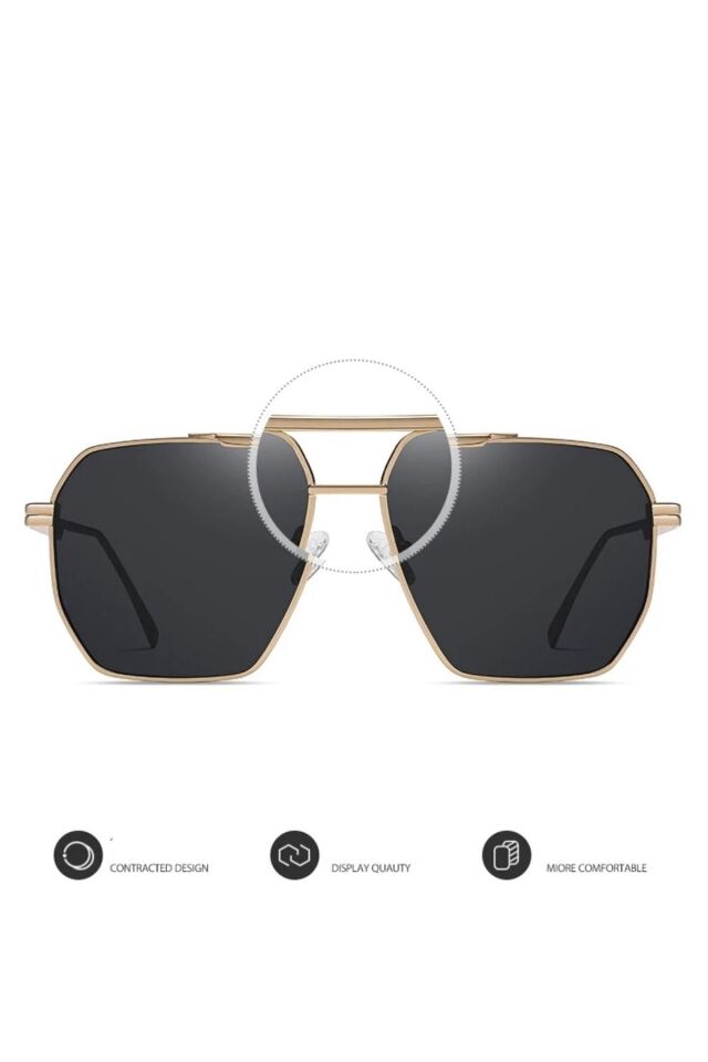 Wanete Premium Siyah Cam Büyük Boy Unisex Güneş Gözlüğü /reneyewear