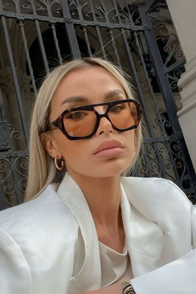 ALIYA GÜNEŞ GÖZLÜĞÜ RENKLİ CAM MODERN YENİ SEZON REN EYEWEAR