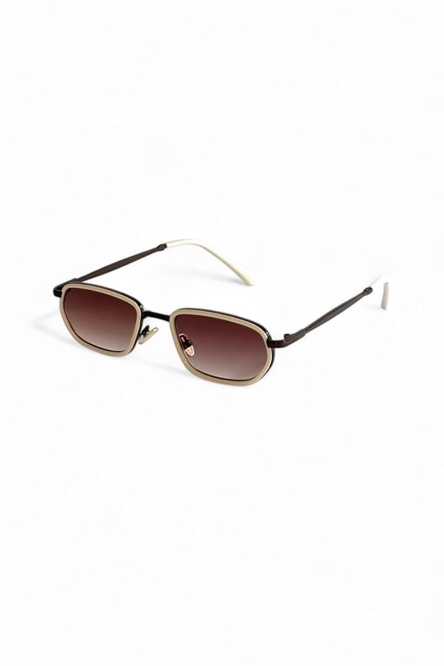 LUXEN Edge – UV400 Korumalı Metal Saplı Dikdörtgen Unisex Güneş Gözlüğü POPÜLER / REN EYEWEAR