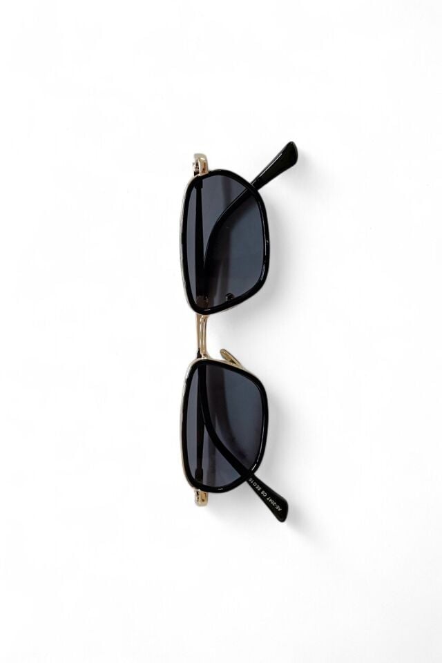 LUXEN Edge – UV400 Korumalı Metal Saplı Dikdörtgen Unisex Güneş Gözlüğü POPÜLER / REN EYEWEAR