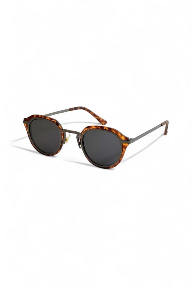 ARLO Edition – Yuvarlak Çerçeveli UV400 Korumalı Hafif Unisex Güneş Gözlüğü YENİ SEZON Kahverengi