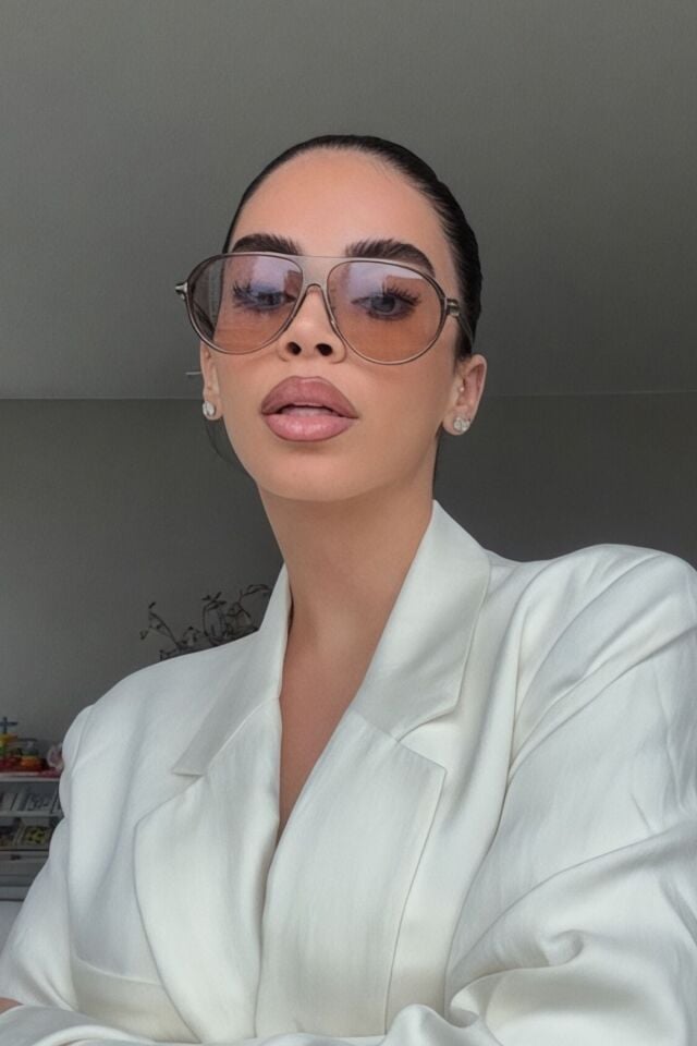 REN Sepia Air Unisex kahverenkli Pilot Güneş Gözlüğü | UV400 Koruma