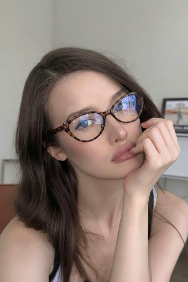 VERONA CAT SİYAH ÇERÇEVE küçük boy Popüler Mavi Işık Korumalı Blue Block Şeffaf Ekran gözlüğü 2025