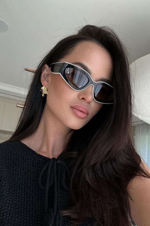 REN Boldline Kalın Çerçeveli Kedi Gözü Kadın Güneş Gözlüğü | UV400, Kontrast Kontur