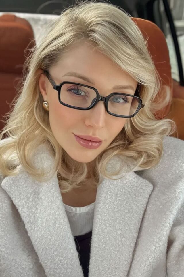 Bloom Kare Şeffaf Ekran Gözlüğü - Siyah Ince Çerçeve Şık unisex Model mavi ışık koruma