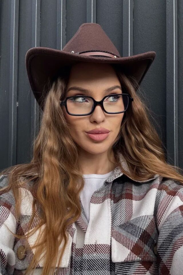Bloom Kare Şeffaf Ekran Gözlüğü - Siyah Ince Çerçeve Şık unisex Model mavi ışık koruma